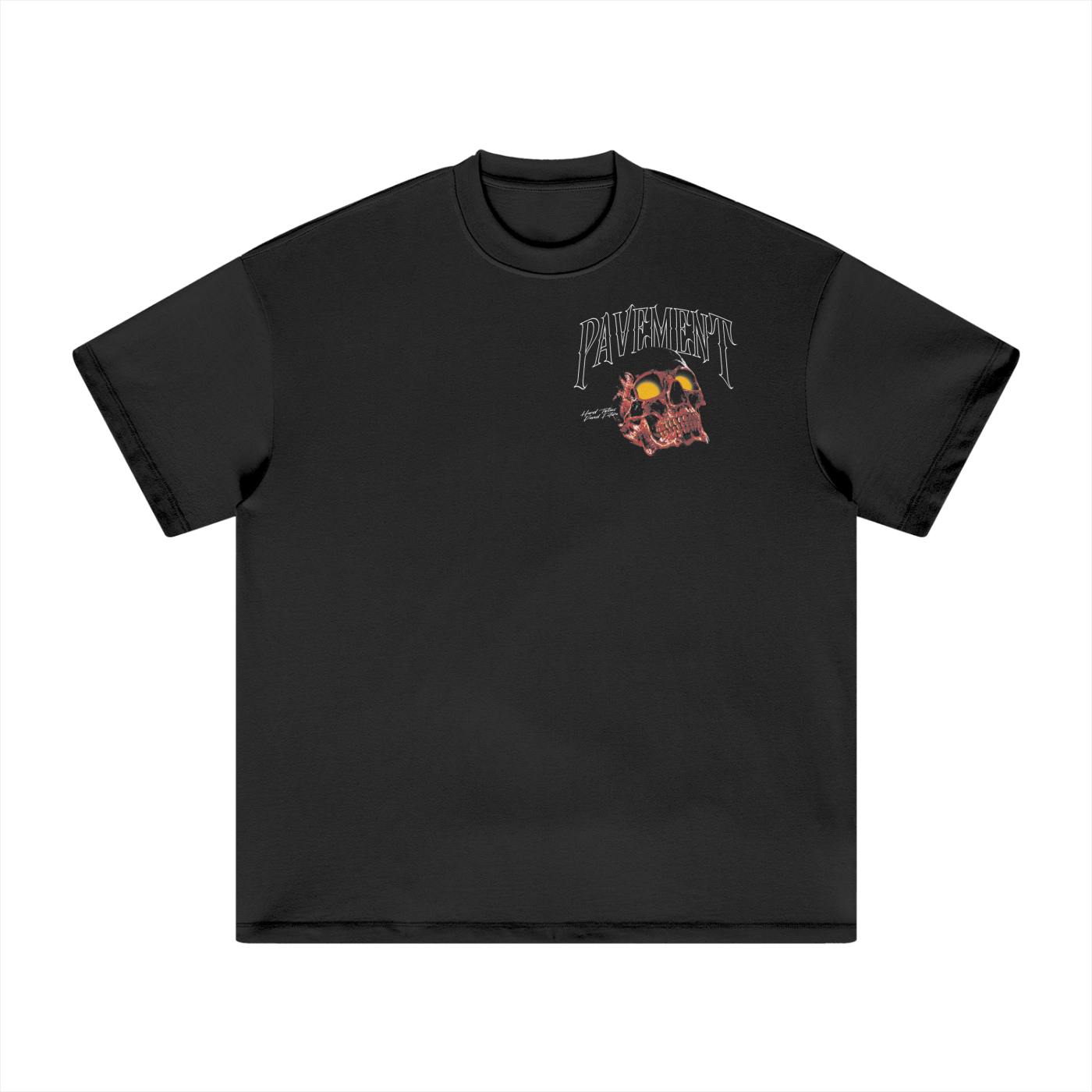 "RED SKULL" Pavement TEE