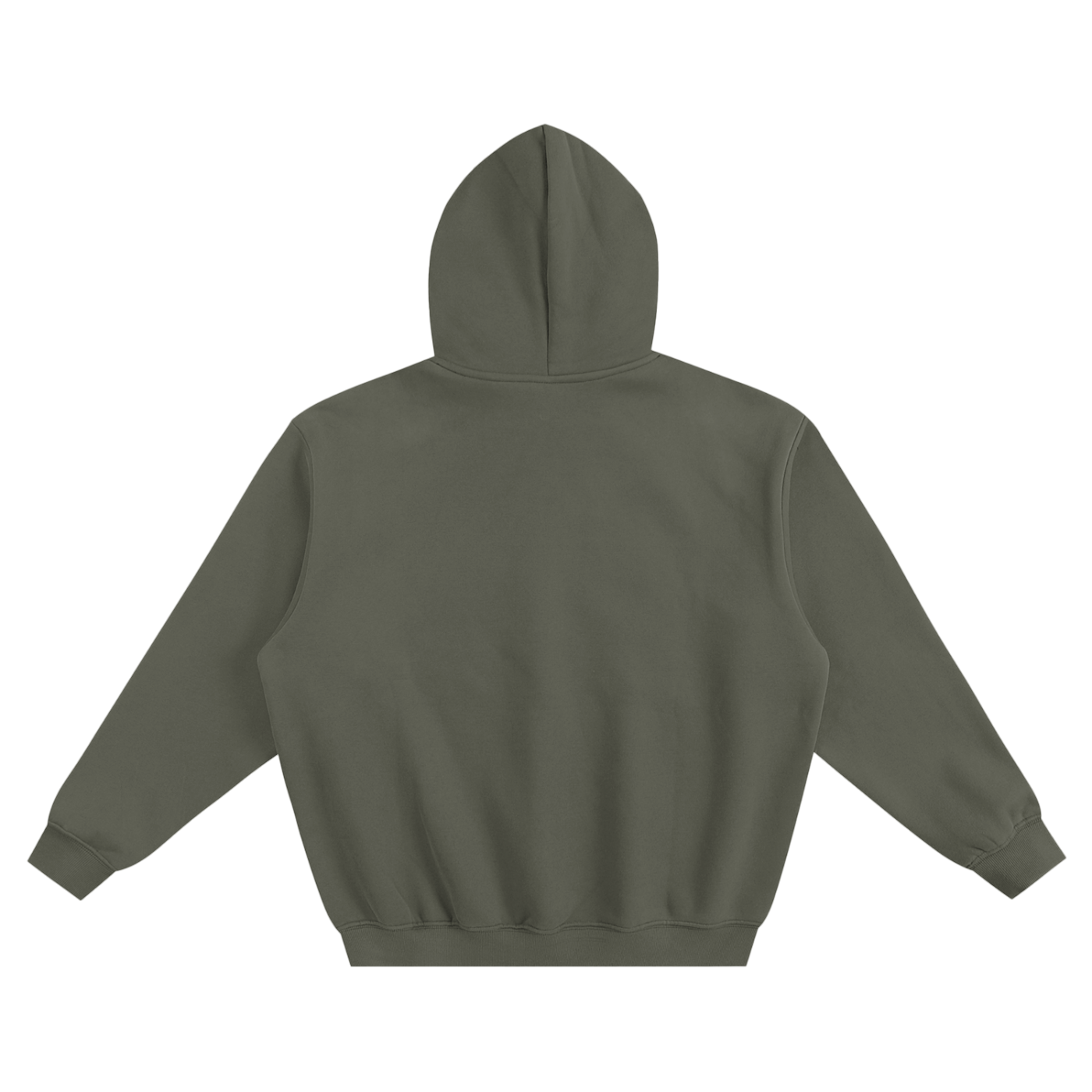 PAVEMENT Fleeced Boxy Hoodie GREYISH GREEN