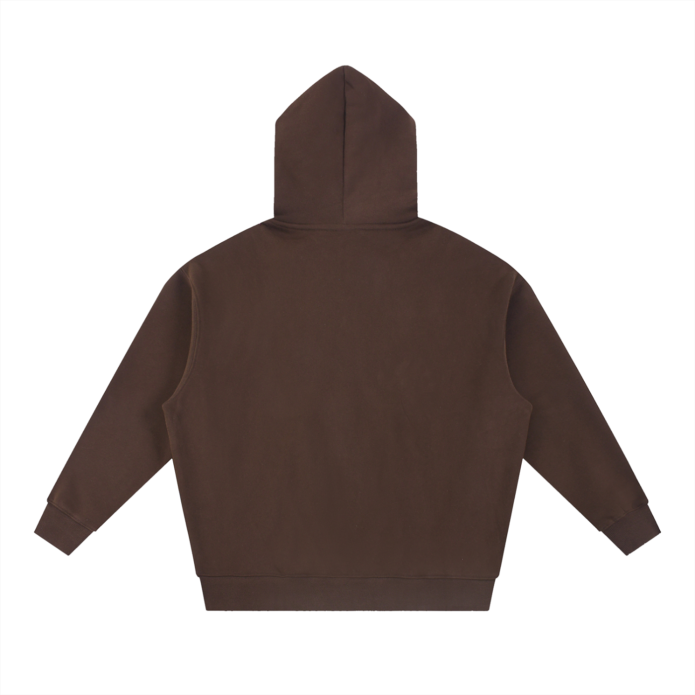 TRIPPY P Boxy Fit Fleece Hoodie COFFEE