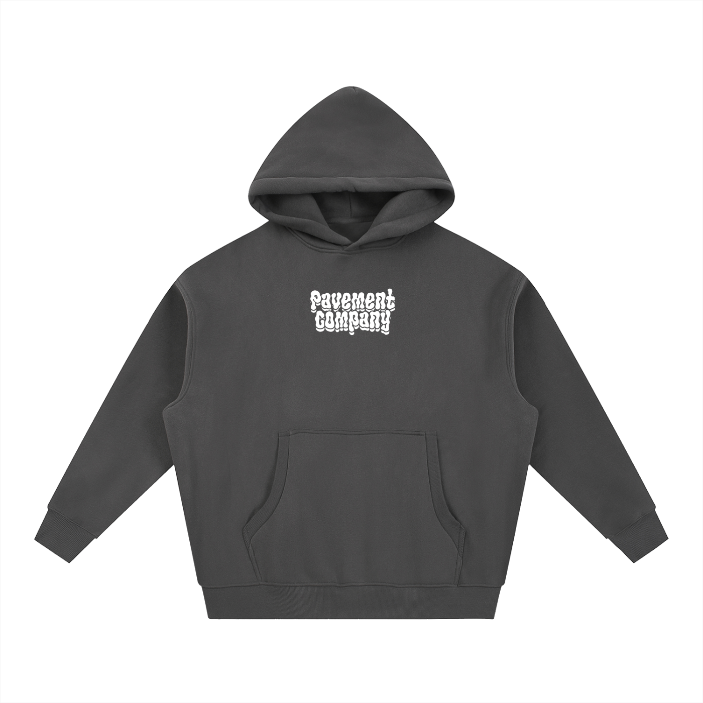 TRIPPY P Boxy Fit Fleece Hoodie GREY
