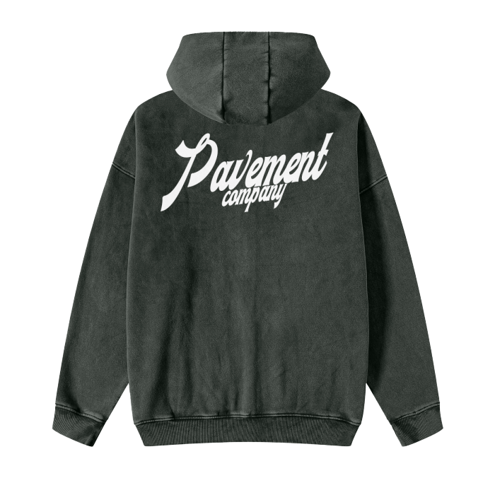 PAVEMENT acid washed ZIPUP HOODIE