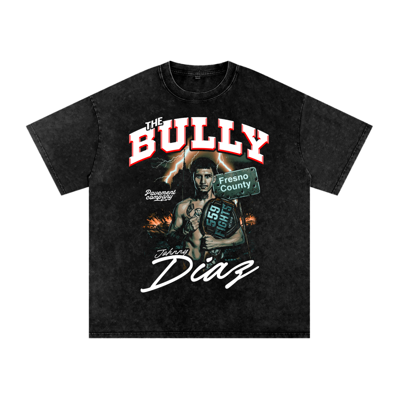 "THE BULLY" Johnny Diaz Snow Wash Tee