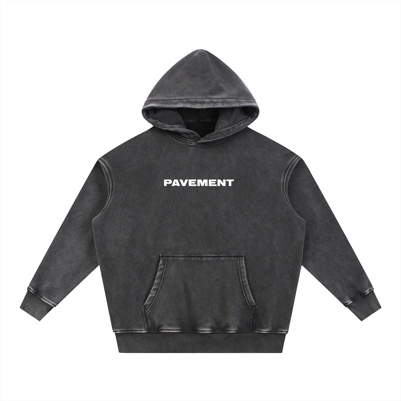 PAVEMENT oversized Snow washed hoodie