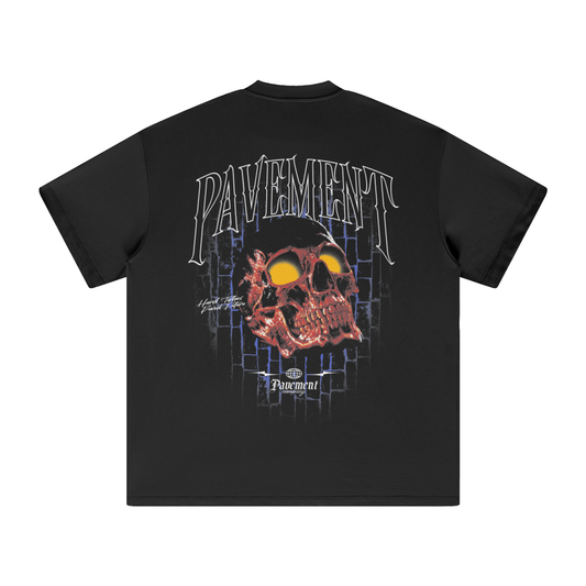"RED SKULL" Pavement TEE