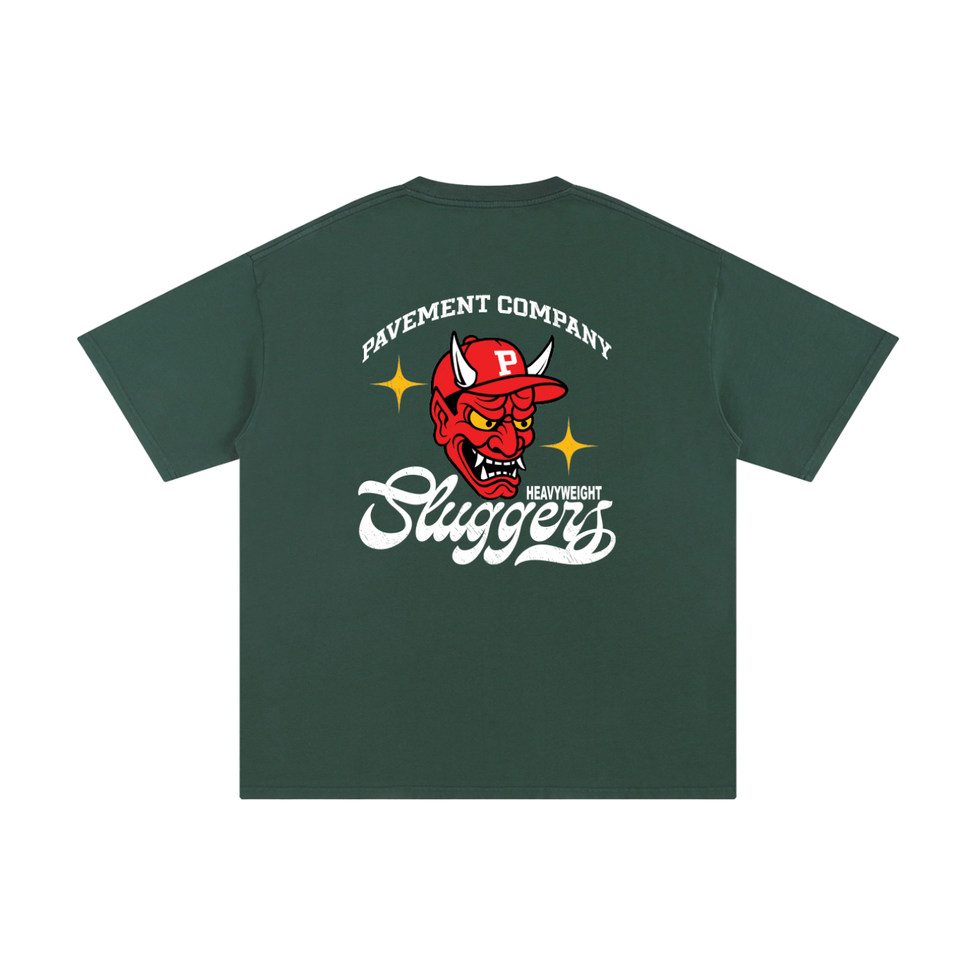 HEAVYWEIGHT SLUGGER Tee FOREST GRN