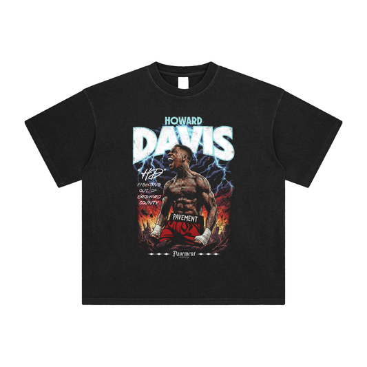 HOWARD DAVIS Enzyme Washed T-Shirt